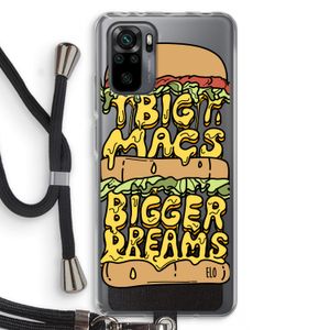 Big Macs Bigger Dreams: Xiaomi Redmi Note 10 Pro Transparant Hoesje met koord