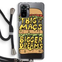 Big Macs Bigger Dreams: Xiaomi Redmi Note 10 Pro Transparant Hoesje met koord