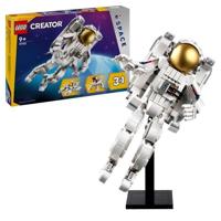 LEGO 31152 Creator 3in1 Astronaut in de ruimte, constructiespeelgoed met hond en Space Shuttle, decoratie