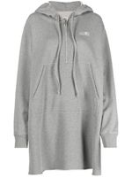 MM6 Maison Margiela hoodie long à logo imprimé - Gris - thumbnail