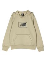 New Balance Kids hoodie à logo imprimé - Vert - thumbnail