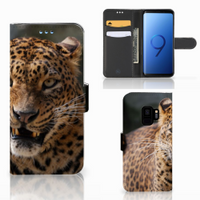 Samsung Galaxy S9 Telefoonhoesje met Pasjes Luipaard - thumbnail