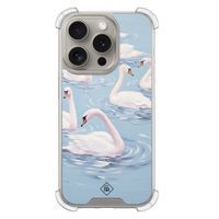 iPhone 15 Pro shockproof hoesje - Zwanen