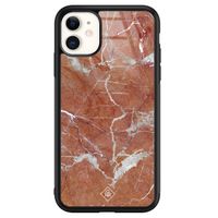 iPhone 11 glazen hardcase - Marble sunkissed