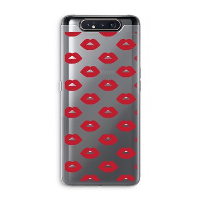 Lips: Samsung Galaxy A80 Transparant Hoesje