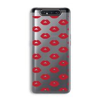Lips: Samsung Galaxy A80 Transparant Hoesje