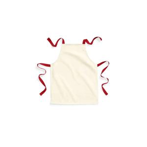 Keukenschort / kliederschort/ kookschort/ knutselschort/ kinderschort - creme wit/rood - Kinderen