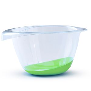 Beslagkom/mengkom - 2 liter - kunststof - groen