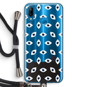Eyes pattern: Huawei P20 Lite Transparant Hoesje met koord