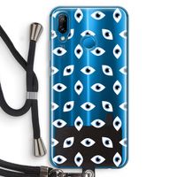 Eyes pattern: Huawei P20 Lite Transparant Hoesje met koord