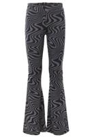 LOOXS 10sixteen Meisjes flair broek - Zwart swirl