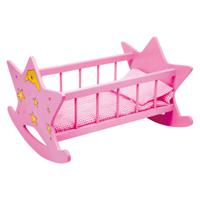 Small Foot Houten Poppenbed Ster Roze