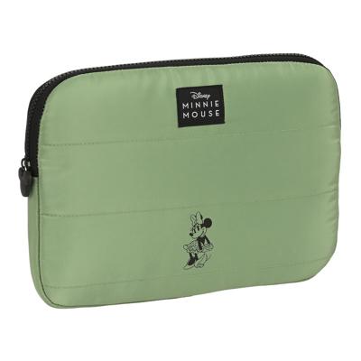 Laptophoes Minnie Mouse Mint shadow Militair groen (31 x 23 x 2 cm)