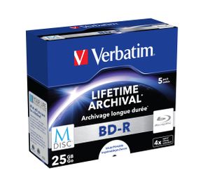 Verbatim BD-R Blu-Ray 25GB 4x 5st. Jewelcase MDISC