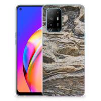 OPPO A94 5G | Reno5 Z | TPU | Siliconen hoesje | Steen