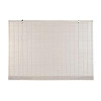 Rolgordijn DKD Home Decor Gelakt Wit Bamboe 120 x 2 x 230 cm