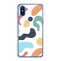 Memphis Shapes Blue: Xiaomi Mi Mix 3 Transparant Hoesje