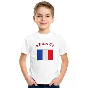 Kinder shirts met vlag van Frankrijk