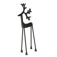 Boltze Home Beeld hert zwart metaal h55,5cm