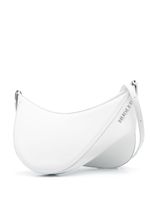 Mugler sac porté épaule à plaque logo - Blanc