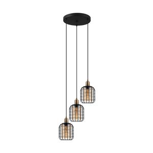 EGLO CHISLE pendant light hangende plafondverlichting Flexibele montage E27 40 W Zwart, Brons