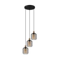 EGLO CHISLE pendant light hangende plafondverlichting Flexibele montage E27 40 W Zwart, Brons - thumbnail