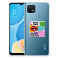 OPPO A15 | Sillicone Back Cover | Popart Princess