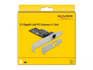 DeLOCK PCI Express x1 Kaart naar 1x 2,5 GB LAN netwerkadapter