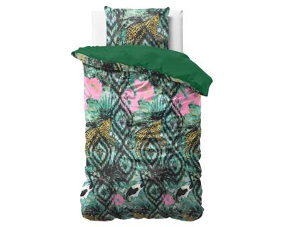 Sleeptime Velvet Botanical forest Groen 140 x 220 cm