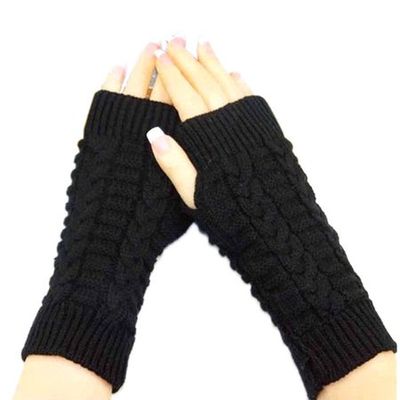 Fashion Knitted Arm Fingerless Winter Gloves Unisex Soft Warm Mitten Original Fashion Knitted Arm Fingerless Winter Gloves Unisex Soft Warm Mitten Original