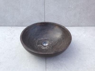 Natuurstenen waskom rond