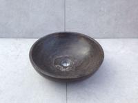 Natuurstenen waskom rond