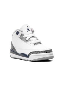 Jordan Kids baskets Air Jordan 3 TD 'Midnight Navy' - Blanc