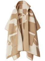 Burberry cape en laine à logo EKD - Tons neutres