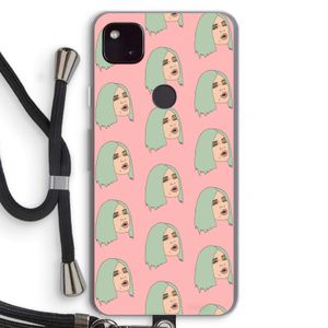 King Kylie: Pixel 4a 5G Transparant Hoesje met koord