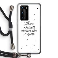 Confetti: Huawei P40 Pro Transparant Hoesje met koord