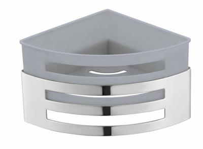 Design shampoo korf hoek model RVS gepolijst