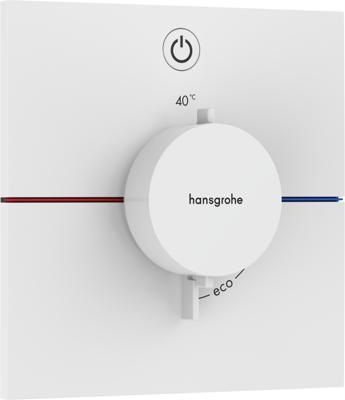 Hansgrohe ShowerSelect Comfort E thermostaat inbouw voor 1 functie, mat wit