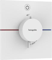 Hansgrohe ShowerSelect Comfort E thermostaat inbouw voor 1 functie, mat wit
