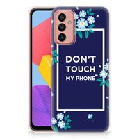 Samsung Galaxy M13 | M23 Silicone-hoesje Flowers Blue DTMP