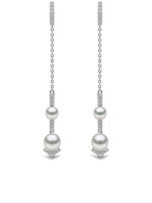 Yoko London boucles d'oreilles Trend Freshwater en or blanc 18ct - Argent