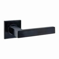 Intersteel DeurklinkQ 05 op vierkant rozet zwart - 1323.103502