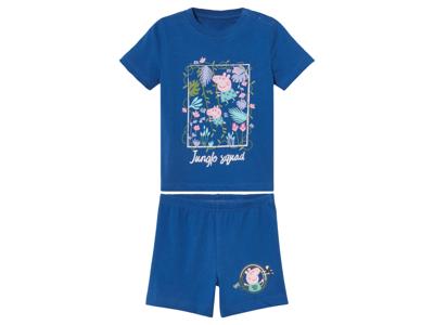Korte kinder pyjama Peppa Pig (Blauw, 110/116)