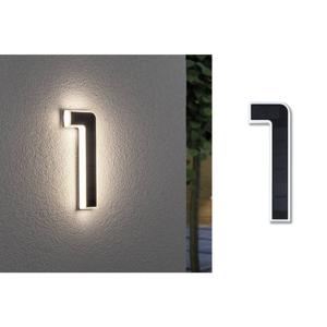 Paulmann 79842 4000870798423 Huisnummerlamp op zonne-energie Energielabel: G (A - G) 0.20 W Warmwit Zwart
