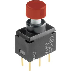 NKK Switches GB25AH GB25AH Druktoets 28 V DC/AC 0.1 A 2x aan/(aan) Moment 1 stuk(s)