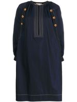 Givenchy robe à boutonnière croisée - Bleu Givenchy robe à boutonnière croisée - Bleu