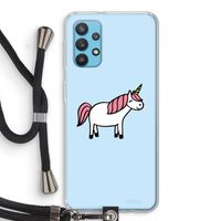 Eenhoorn: Samsung Galaxy A32 4G Transparant Hoesje met koord