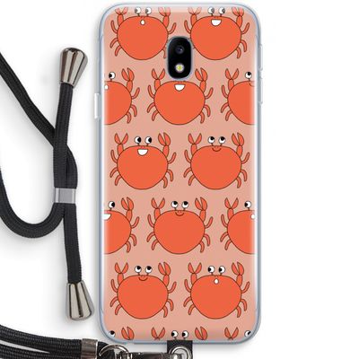 Krab: Samsung Galaxy J3 (2017) Transparant Hoesje met koord