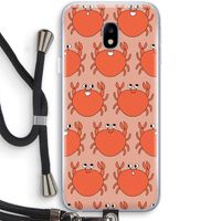 Krab: Samsung Galaxy J3 (2017) Transparant Hoesje met koord