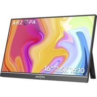 Arzopa LCD-monitor Energielabel: A (A - G) 40.6 cm (16 inch) 2560 x 1440 Pixel 16:10 25 ms HDMI, USB-C, USB-A host IPS LCD